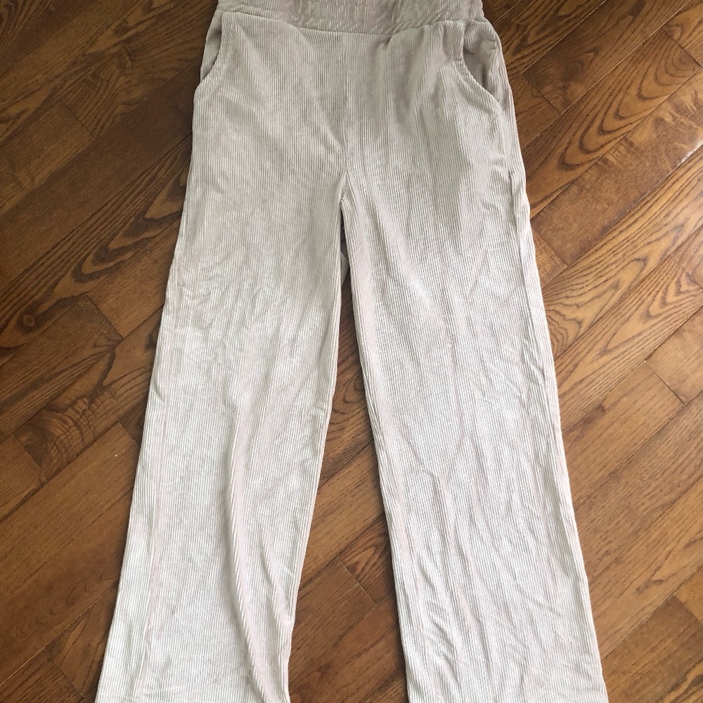 Wallflower pink wide leg soft ribbed casual pants